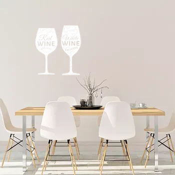 samolepka Sablio Samolepka na zeď: Skleničky vína - 56x60 cm