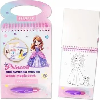 omalovánky VODNÍ OMALOVÁNKA S FIXEM VODNÍ OMALOVÁNKA PRINCEZNA PRO DÍVKU