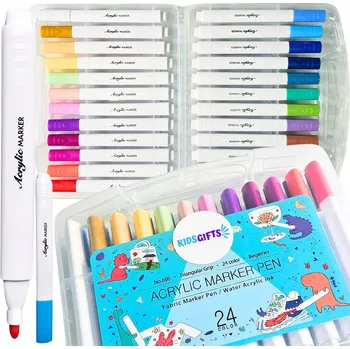 Akrylový vícebarevný popisovač Salang 24 ks