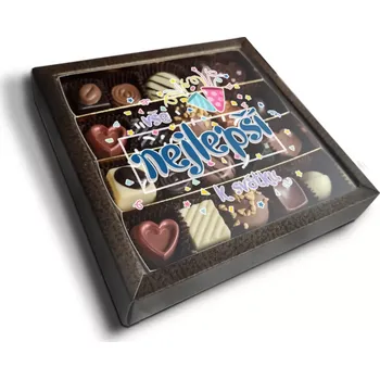 Bonboniéra Sablio Pralinky Vše nejlepší k svátku - 20 ks pralinek