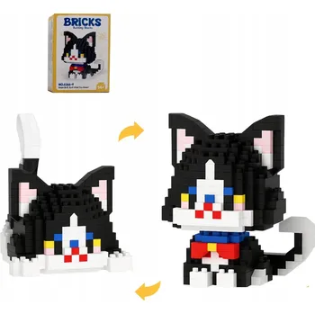 ostatní stavebnice Stavebnice Mini BRICKS Kočka Černá 421 dílů Kolekce