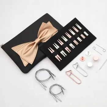 Nástroj na niť a příze Sada krátkých výměnných jehlic MINI - KNITPRO MINI BOUQUET - 5 cm - 8 párů