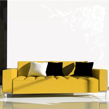 samolepka Sablio Samolepka na zeď: Květinový ornament - 60x55 cm