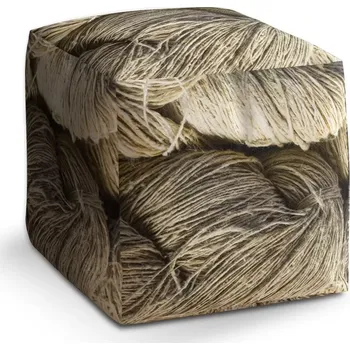 Taburet Sablio Taburet Cube Provázky: 40x40x40 cm