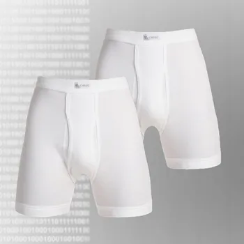 Pánské spodní prádlo E.Classic Spodní Prádlo Boxerky bílé barvy, velikost M/L