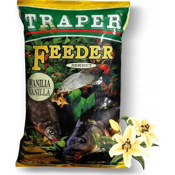 Návnadová surovina Traper Sekret 1kg Feeder Vanilka Návnada