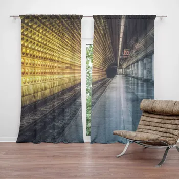 Závěs Sablio Závěs Pražské metro: 2ks 140x250cm