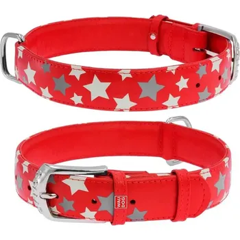 Obojek pro psa Kožený obojek pro psa s reflexními prvky Waudog, velikost: 19-25 cm, šířka: 9 mm