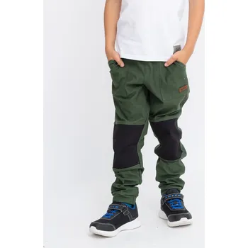 Khaki džínové tepláky se zesílenými koleny Velikost: 110/116