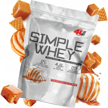 Protein Protein 4U Nutrition WPC protein v prášku s karamelovou příchutí 700 g