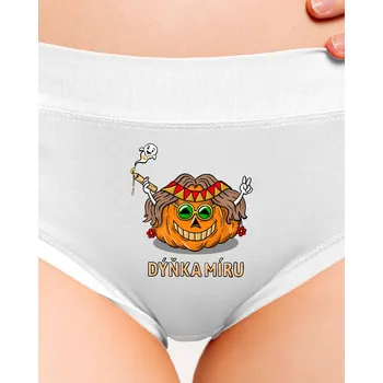 Souprava dámského spodního prádla Bastard Dýňka míru dámské kalhotky White