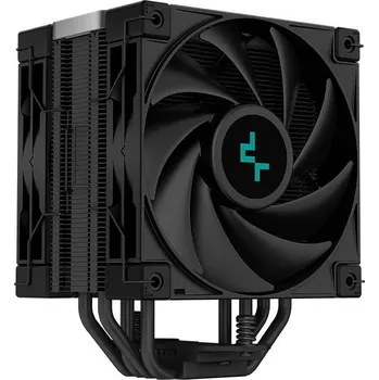 PC ventilátor DEEPCOOL chladič AK400 Zero Dark Plus / 2x 120mm fan / 4x heatpipes / PWM / pro Intel i AMD / komplet černý