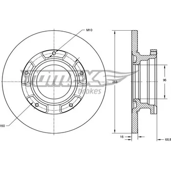 Brzdový kotouč Brzdový kotouč TOMEX Brakes TX 73-93
