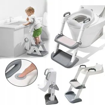 WC sedátko Nástavec na WC sedátko s žebříkem pro děti SCHŮDKY stupátka