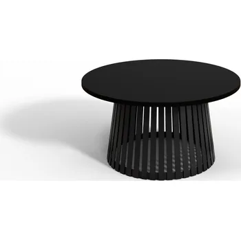 Konferenční stolek Konferenční stolek Abel 58 cm černý – moderní kulatý stolek do obývacího pokoje