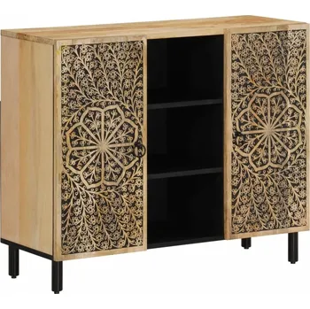 Příborník do zásuvky vidaXL Odkládací skříňka 90 x 33 x 75 cm masivní mangovníkové dřevo [358240]