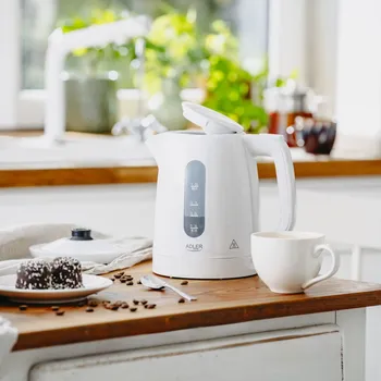 Rychlovarná konvice ADLER Strix AD 1380w 1 l - bezdrátová plastová rychlovarná konvice