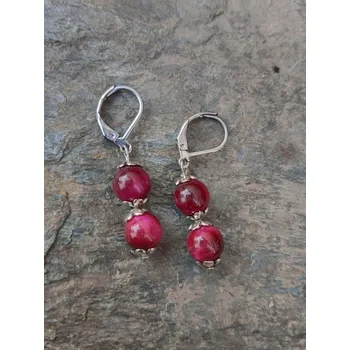 Náušnice Náušnice z chirurgické oceli s minerály