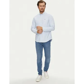 Pánská košile Tommy Hilfiger pánská světle modrá košile Solid - L