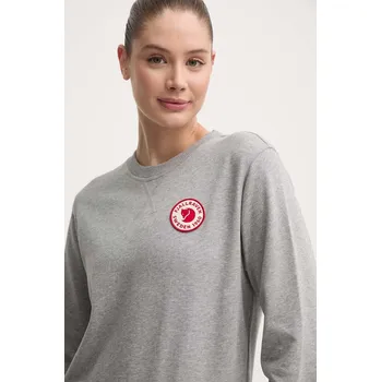 Dámské oblečení Bavlněná mikina Fjallraven 1960 Logo F87230.020.999 šedá 90X, vel. L
