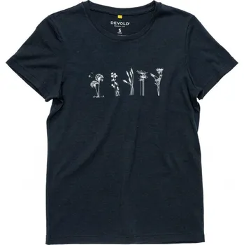 Dámská móda Dámské merino triko Devold Classic Flowers ink M