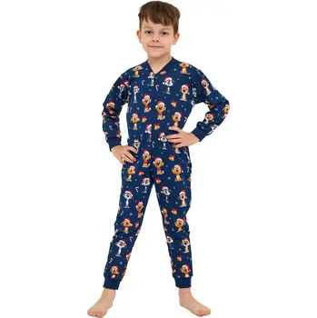 Chlapecké pyžamo Cornette Dog 2 185/180 navy velikost 110/116