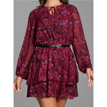 Dámské šaty Sinsay - Dámské šaty s páskem - vícebarevná - 719FI-MLC - 719FI-MLC-M