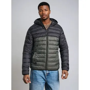 Sinsay - Prošívaná puffer bunda s kapucí - khaki - 6944C-87X - 6944C-87X-M