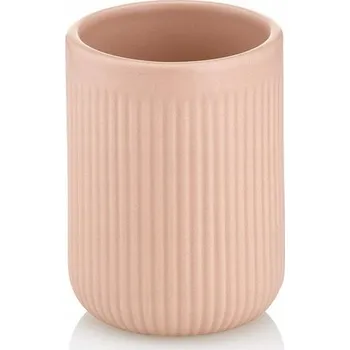Držák na kartáček Pohár Adele keramika starorůžová