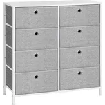 Komoda se zásuvkovými boxy TRENILO 80x81,5 cm, bílá/šedá