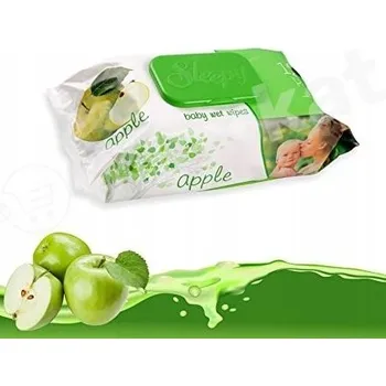 Dětský vlhčený ubrousek Vlhčené ubrousky Sleepy pro miminka s jablečnou vůní, 120 ks