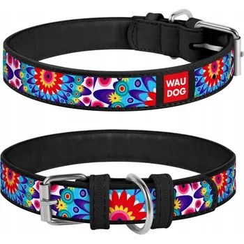 Obojek pro psa Kožený obojek pro psa, dekorativní, klasický Waudog, velikost XS