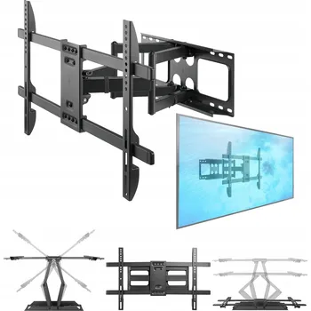 Televizní držák DRŽÁK NA ZEĎ OTOČNÝ SKLOPNÝ PRO TELEVIZOR HISENSE 75U7NQ HSN, ROBUSTNÍ