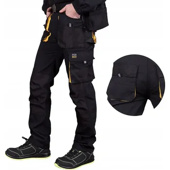 montérky PRACOVNÍ KALHOTY PÁNSKÉ BOZP DO PRÁCE KAPSY NÁKOLENÍKY ELASTICKÝ PAS 54