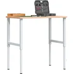 zahrada-XL Pracovní stůl 100 x 60 x (71,5–98) cm masivní buk obdélníkový 3309704