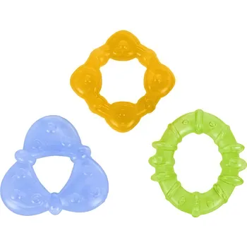 Brightstarts Kousátko plněné vodou - 3 tvary, 3m+ 3ks