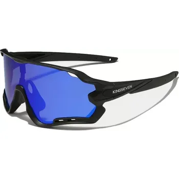 Sluneční brýle Cyklistické brýle KINGSEVEN LS911 ČERNÁ / SKLO MODRÉ C12