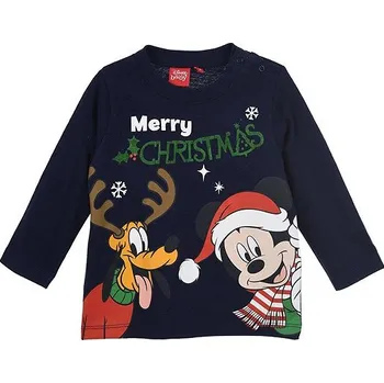 Pánské tričko Minnie Vánoce - tričko tmavě modré, vel. 68