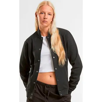 Dámský bomber New Morning Studios Unisex mikinová bunda NM021 Black XXL