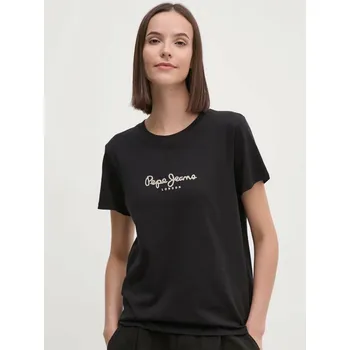 Dámské tričko Pepe Jeans dámské černé tričko - XS