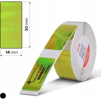 Speciální papír Zlaté samolepící samolepky pro tiskárnu Niimbot B18 14x30