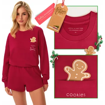 Dámské pyžamo Pyžamo Fawn 41900-33X Červené Červená L