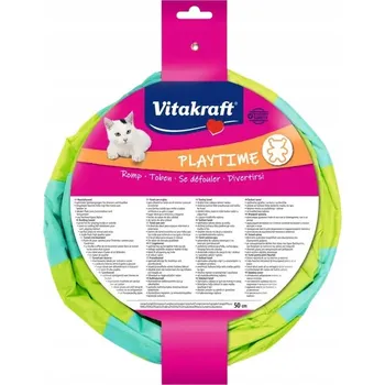 Hračka pro kočku VITAKRAFT Barevný šustící tunel pro kočky 50 cm