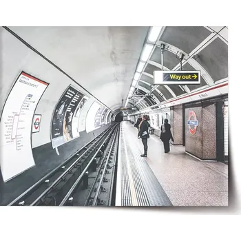 Plakát Sablio Plakát Stanice metra - 120x80 cm