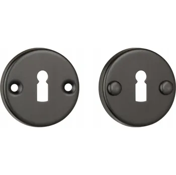 Dveřní kování Štítek kulatý Rozeta pro kliku KLÍČ Černá