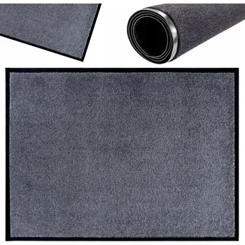 Rohožka Rohožka před dveře venkovní vnitřní na boty Dekor 90 x 150 cm šedá