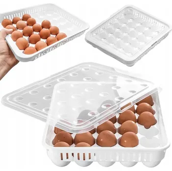 Dóza na potraviny ZÁSOBNÍK NA VEJCE DO LEDNIČKY, UZAVÍRATELNÝ, SÁČEK NA 30 KUSŮ