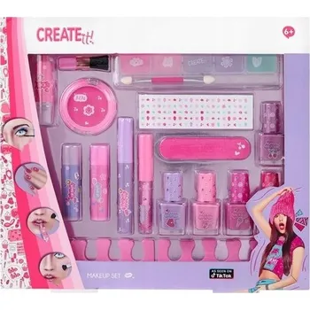 Přípravek na tvář Create It! Sada kosmetiky Make-up Neonové Třpytky - 30121