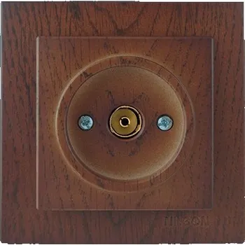 vypínač ELITE - MINI TV koncová vlašský ořech (ZEMTK-D3-K)