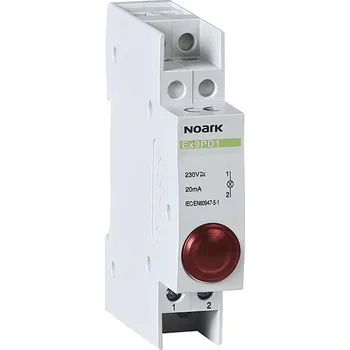 Stykač Noark 102431 Ex9PD1r 24V AC/DC Světelné návěstí, 24V AC/DC, 1 červená LED (Ex9PD1r 24V AC/DC)